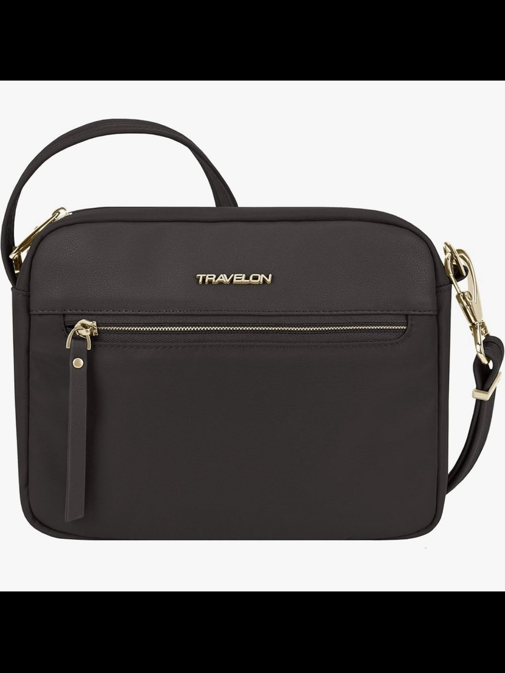 Travelon Men's Toiletry Bag - Brown with Gold Hardware